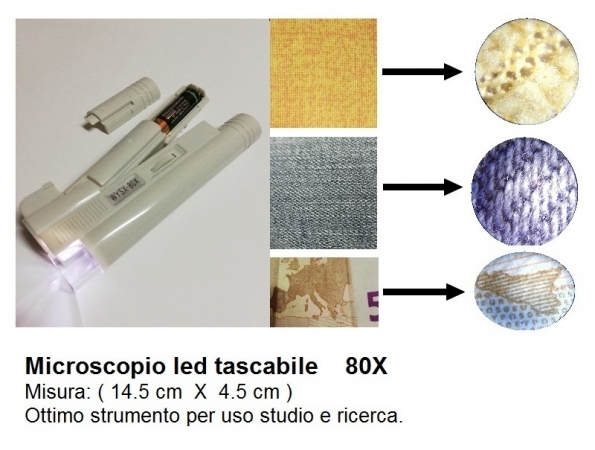 Microscopio led tascabbile Audio/Video