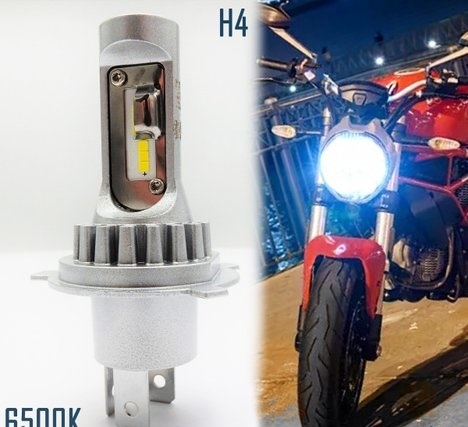 Lampada Moto FULL LED H4 BIANCO Accessori Auto